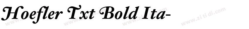 Hoefler Txt Bold Ita字体转换